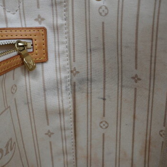 Louis Vuitton Damier Azur Neverfull MM Tote Bag - Picture 6 of 10